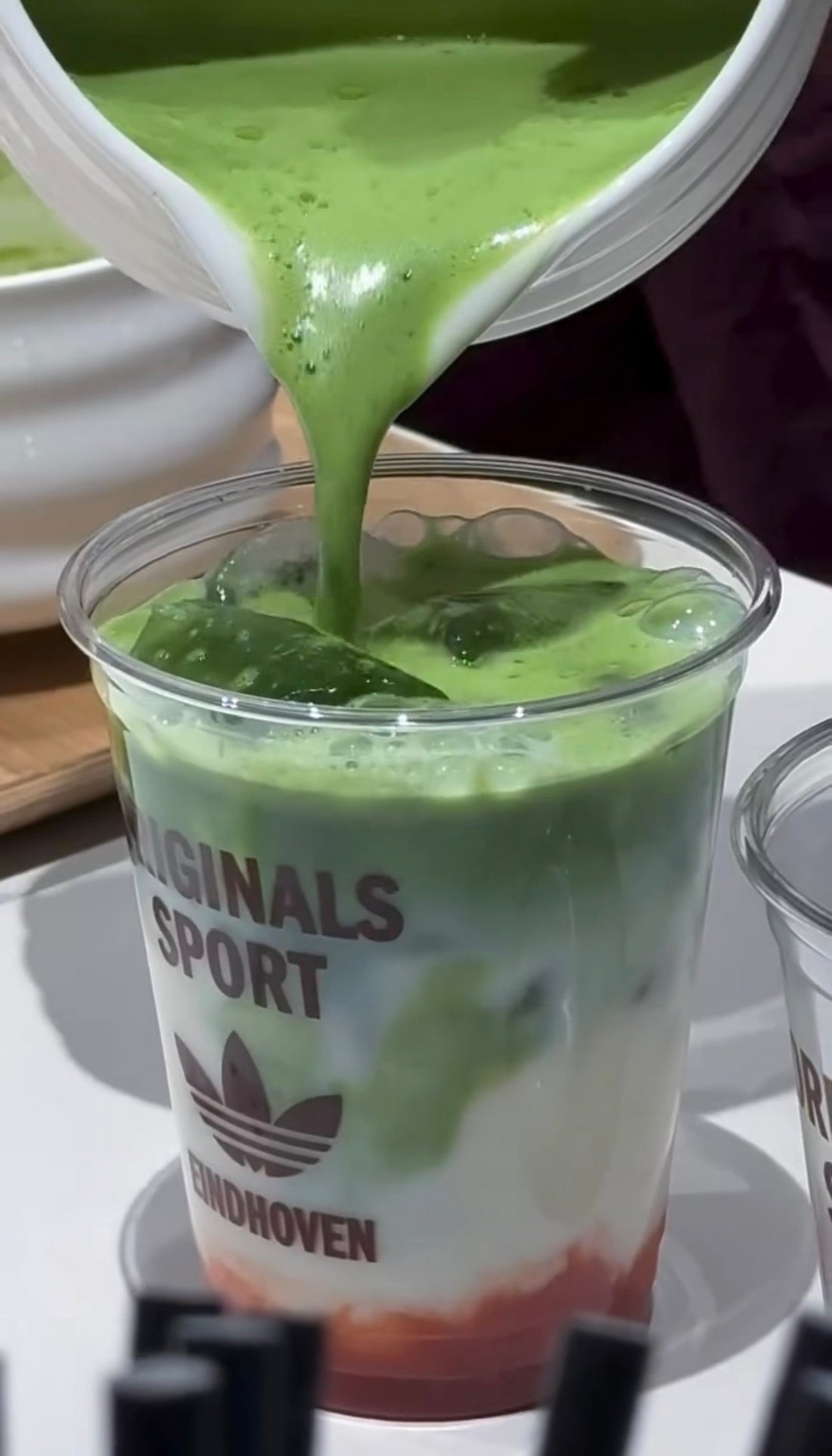 Aisuru Adidas matcha bar event